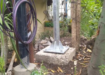 Mutu Beton Diduga di Bawah Standar, Dudukan Tiang PJU di Sidoarjo Ditemukan Berongga