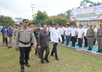Polres Sarolangun Gelar Apel Kesiapsiagaan Tanggap Darurat Bencana Hidrometeorologi 2025