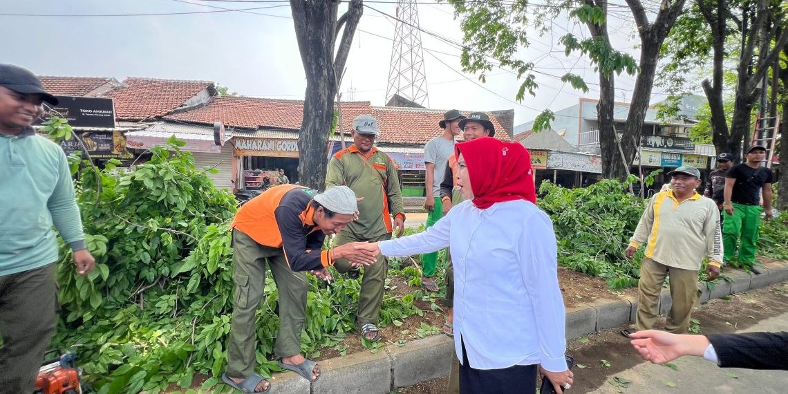 Wabup Mimik Idayana Instruksikan DLHK Sidoarjo Intensif Kepras Ranting Pohon Antisipasi Cuaca Ekstrem