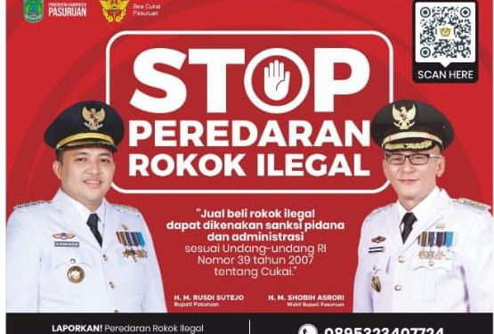 STOP PEREDARAN ROKOK ILEGAL