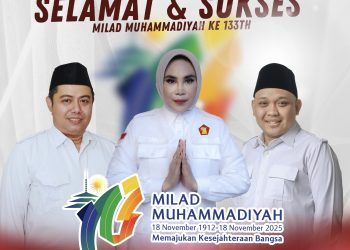 DPC Gerindra Sidoarjo Sampaikan Ucapan Selamat Milad Muhammadiyah ke-113