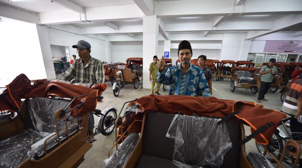 Pemkab Pasuruan Terima 100 Becak Listrik “Next Generation” dari Presiden Prabowo