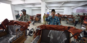 Pemkab Pasuruan Terima 100 Becak Listrik “Next Generation” dari Presiden Prabowo