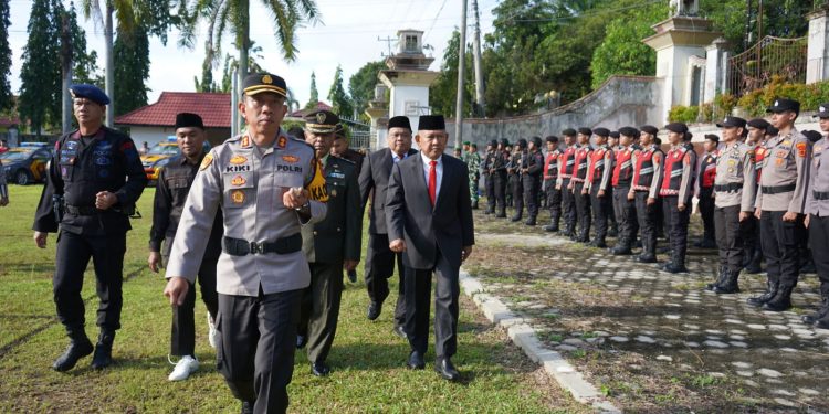 Pemkab dan Polres Merangin Gelar Apel Pasukan Operasi Lilin 2025, Pastikan Nataru Aman dan Kondusif