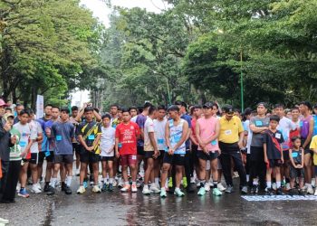 Bupati H M Syukur Launching Car Free Day Merangin, Wabup H A Khafid dan Sekda Zulhifni Lepas Lari 5K