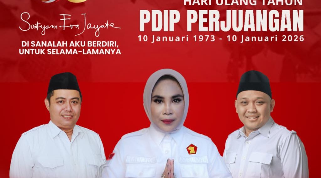 Hj. Mimik Idayana dan Jajaran Gerindra Sidoarjo Sampaikan Ucapan HUT ke-53 untuk PDI Perjuangan, Teguhkan Semangat Kebersamaan